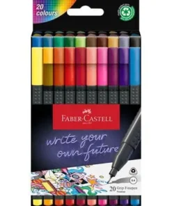 Faber Castell Grip Finepen 0.4, carton wallet of 20